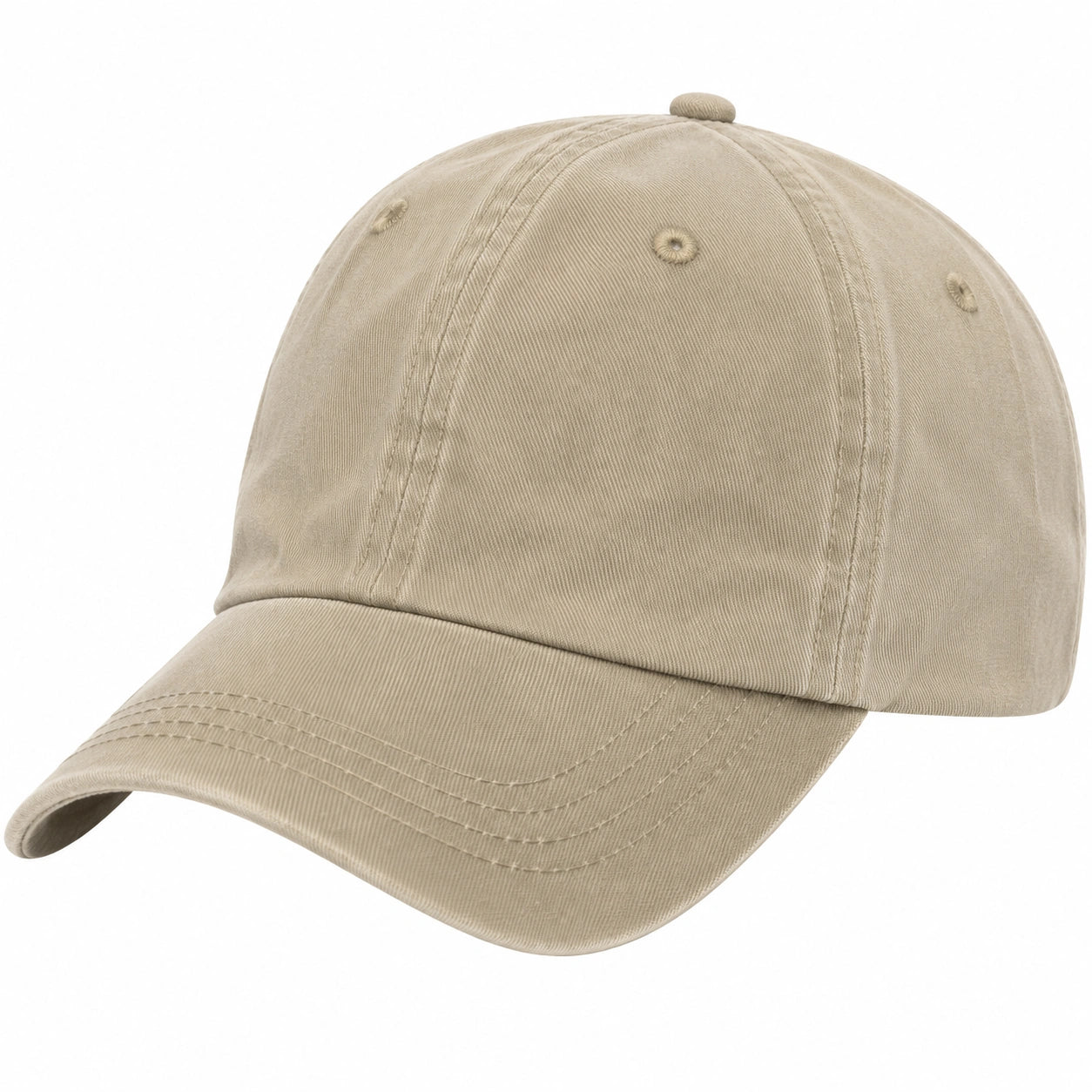Basecap Einheitsgröße Beige Textilgewebe mit gebogenem Schirm für Alltag