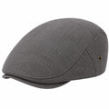 Schiebermütze Einheitsgröße aus Textil in Grau - klassische Flatcap für Alltag