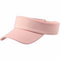 Sonnenvisier Einheitsgröße Rosa Textil mit gebogenem Schirm und verstellbarem Band