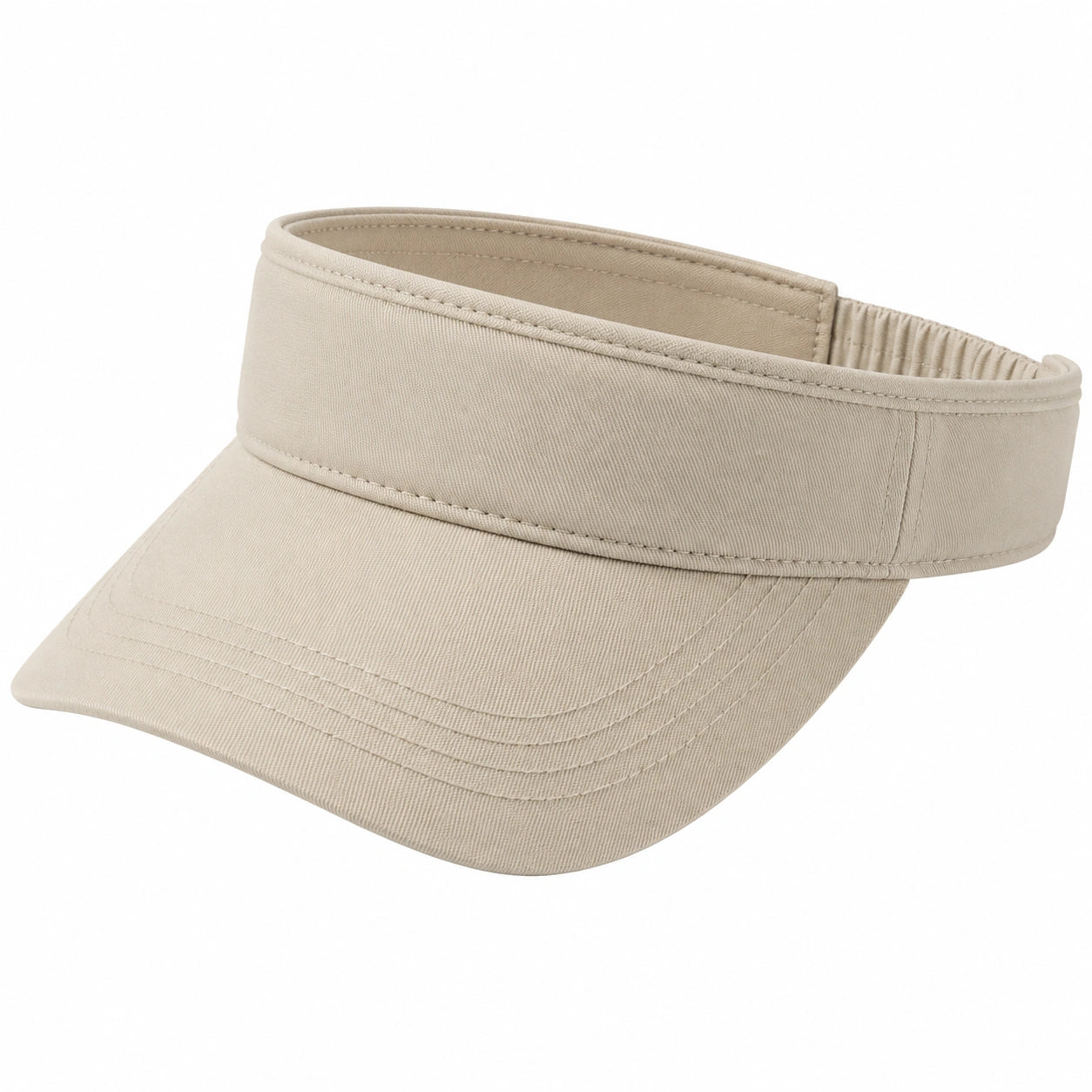 Visor Einheitsgröße Textilgewebe Beige Sonnenschutz sportlich