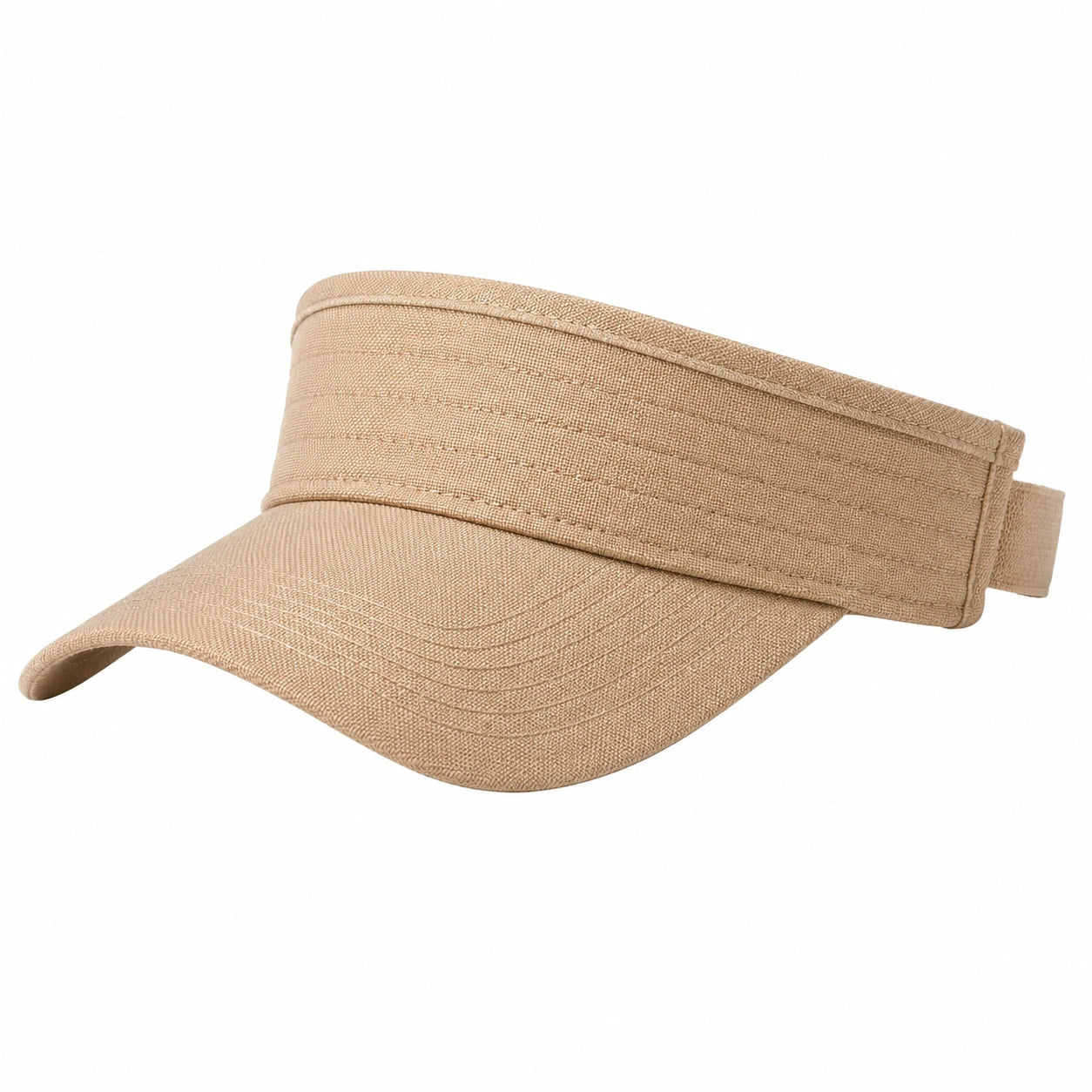 Visor Sonnenblende Einheitsgröße aus Textilgewebe Beige verstellbar