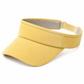 Sonnenvisier Einheitsgröße aus Textilgewebe Gelb verstellbar für Alltag und Freizeit